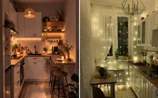 Iluminación para cocinas: cómo elegir la luz correcta según cada zona. Iluminación para cocinas: cómo elegir la luz correcta según cada zona.