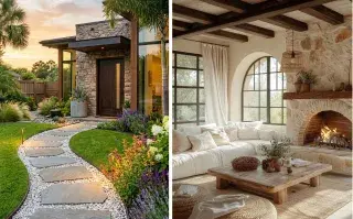 El cemento en la entrada de casa pasó de moda: este es el material tendencia para 2026 Las tendencias de decoración para 2026 apuestan por materiales más cálidos y naturales en los exteriores.