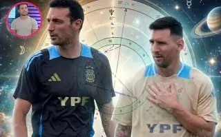 lionel messi y scaloni