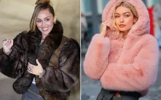 De Miley Cyrus a Gigi Hadid: el abrigo que conquista el invierno 2026 Abrigos de pelo- miley y gigi hadid