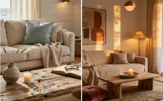 Mantas, almohadones y velas: el kit básico para hacer tu living más acogedor este invierno deco living
