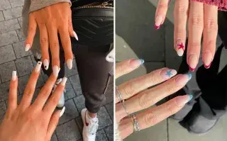 BFF Nails: los diseños de uñas que son tendencia para compartir con amigas Uñas compartidas con amigas