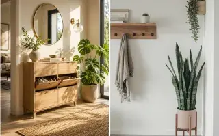 Las plantas ideales para decorar la entrada de tu casa según tenga o no luz natural Deco con plantas en la entrada de casa segun la luz