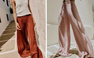 Así son los “pantalones de la muerte”: conocé el polémico modelo que está dando que hablar Dos opciones de los pantalones virales de Zara