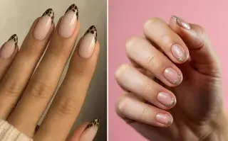 Dos opciones de nail art de los años 80