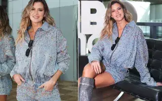 Gem Jeans: los pantalones con brillos que son tendencia y podés customizar en casa Mery del Cerro apostó a los brillos en el jean