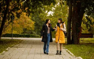 caminata entre amigas