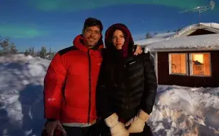 La historia de amor de José Bianco y su mujer Laura Blanco: ¿qué proyecto juntos emprenden? José Bianco y su novia, Laura Blanco en la nieve