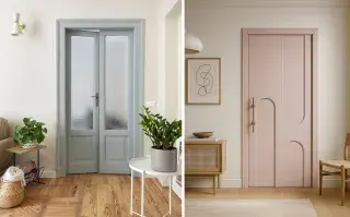 Puertas de colores con diseños
