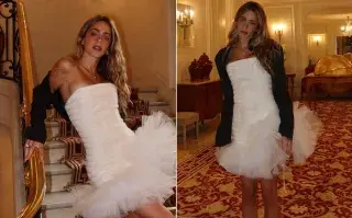 Tini Stoessel ya empezó a preparar su vestido de novia: quién es Ludovic de Saint Sernin, el diseñador que eligió Tini con un vestido de tul en color blanco