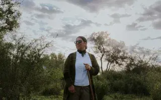 Alina Ruiz, cocinera, en Chaco