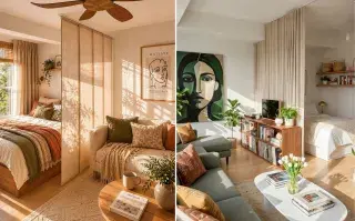 Casas pequeñas: cómo decorar un monoambiente y que parezca de Pinterest