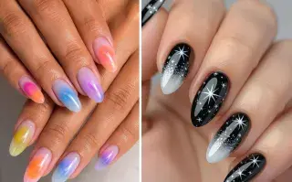 Y2K Nails: 5 diseños de los años 2000 que vuelven con fuerza esta temporada Dos opciones de nail art de los años 2000