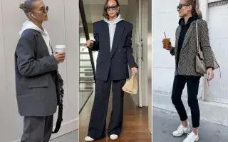 Blazer oversize sobre buzo: el look office casual que reemplazó al saco clásico Blazer oversize sobre buzo: el look office casual que reemplazó al saco clásico