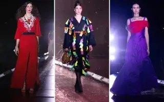 El estilismo Frida en una pasarela a cielo abierto: así fue el cierre de la Semana de la Alta Costura Pasarela Frida