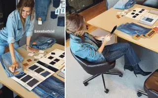Juliana Awada en las oficinas de Awada