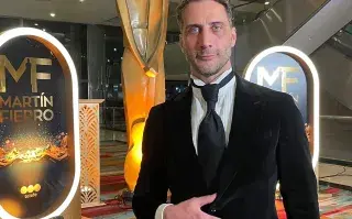 Luciano Cáceres en los Martin Fierro