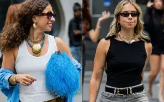 Nueva York Fashion Week: estas son las tendencias que podemos adoptar las argentinas Dos looks de street style en nueva york fashion week