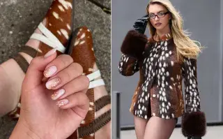 Bambi nails: el estampado que pasó de la ropa a las uñas y es más fácil de hacer de lo que parece