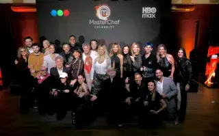 Grupo de famosos argentinos en el lanzamiento del programa masterchef celebrity