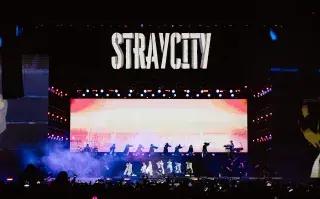 El escenario de stray kids en el Hipódromo de San Isidro
