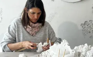Lucia emprenimiento tejido arte