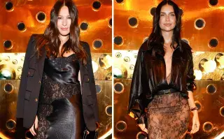 Pampita y Zaira Nara en el evento de Rina