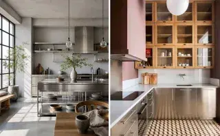 Dos ideas deco para sumar el acero inoxidable
