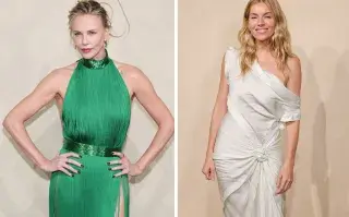 Charlize Theron y sienna miller en la red carpet