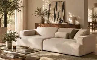 sofá de buen tamaño según el ambiente