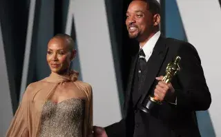 Jada Pinkett Smith junto a su esposo Will Smith en los Premios Oscar 2022