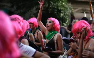 Un colectivo feminista marchaba en Córdoba, un 8 de marzo.