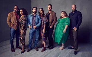 Sterling K. Brown, Susan Kelechi Watson, Milo Ventimiglia, Mandy Moore, Justin Hartley, Chrissy Metz, Chris Sullivan. Foto: Joe Pugliese