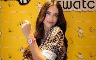 Seis Swatch únicos para los amantes de Snoopy y sus amigos Zaira Nara dijo presente en el evento de Swatch x Peanuts.