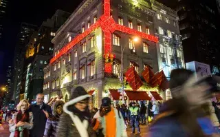 El edificio de Cartier, vestido para Navidad. Mariana Eliano