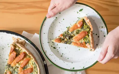 Cociná una riquísima tarta de verduras y provolone