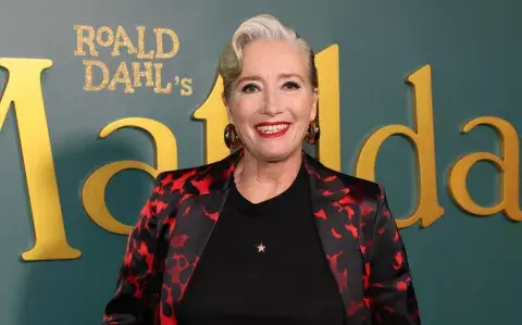 La impresionante transformación de Emma Thompson para convertirse en Tronchatoro de Matilda