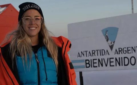 Nati Jota transmitirá en vivo desde la Antártida