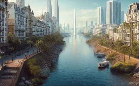 Así se verá la ciudad de Buenos Aires en 100 años, según la inteligencia artificial