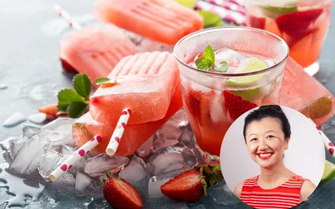 Los secretos de Kari Gao: así prepara su helado marmolado de frutilla