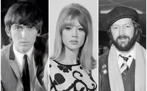 El triángulo amoroso entre Patti Boyd, la musa de Eric Clapton y George Harrison