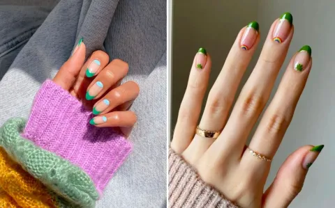 7 diseños de francesitas invertidas que reinventan el clásico nail art.