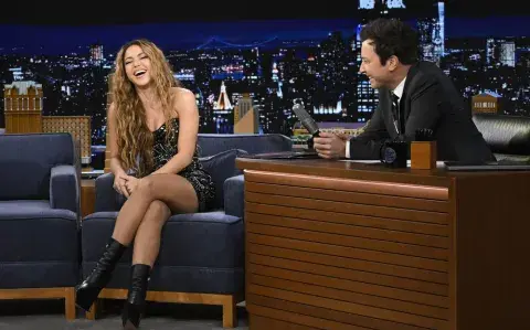 Shakira la rompe en Nueva York: mirá su nueva visita al show de Jimmy Fallon