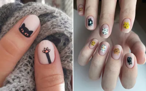 8 diseños de nail art que son ideales para los cat lovers.