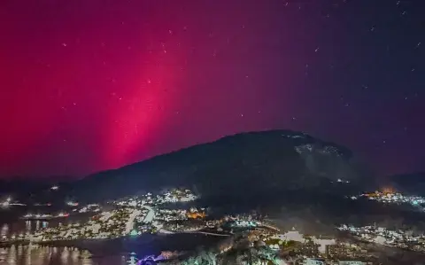 Mirá las espectaculares imágenes de las auroras australes que sorprendieron en Ushuaia