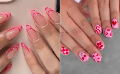 Estos son los mejores diseños de uñas rosas para ponerle color al invierno