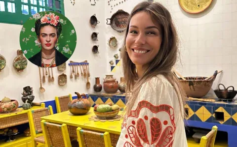 Pampita en la Casa Azul de Frida Kahlo: su vestido mexicano que ya es tendencia