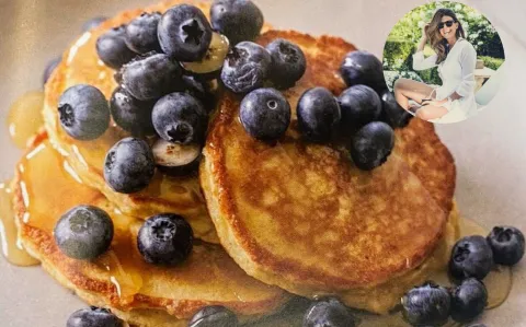 Pancakes de avena y arándanos: así es la receta favorita de Juliana Awada para empezar el día