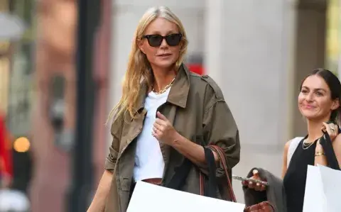 Gwyneth Paltrow y el trench crop que es tendencia la próxima temporada