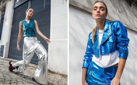 Shiny look: cómo armar outfits de día combinando brillos con prendas básicas